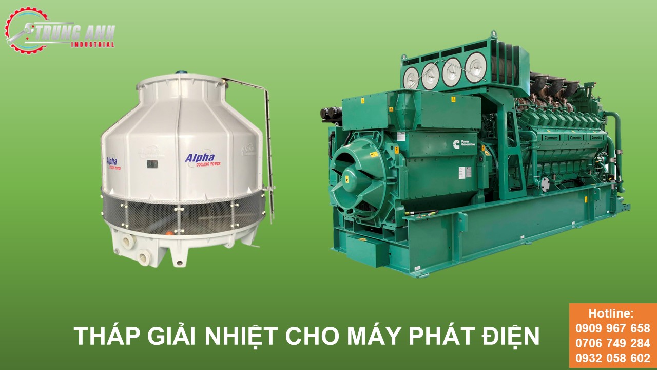 tháp giải nhiệt cho máy phát điện
