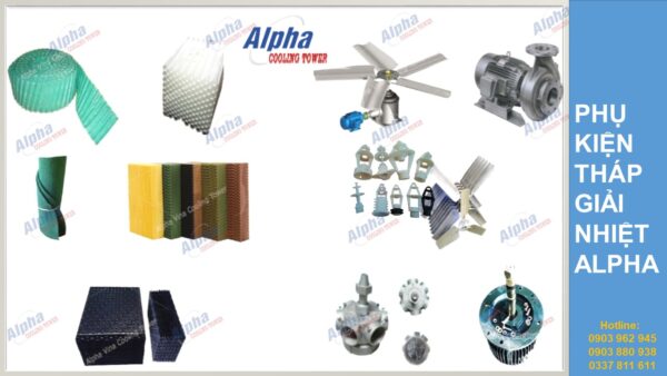 phụ kiện tháp giải nhiệt tháp alpha -111