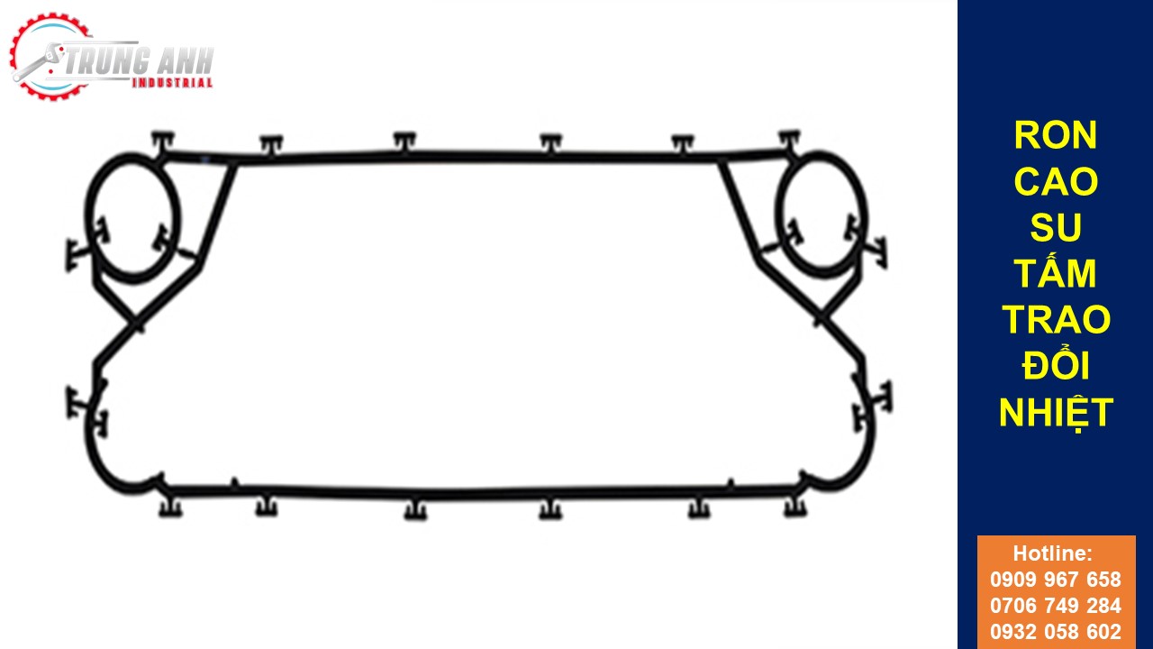 ron cao su tấm trao đổi nhiệt