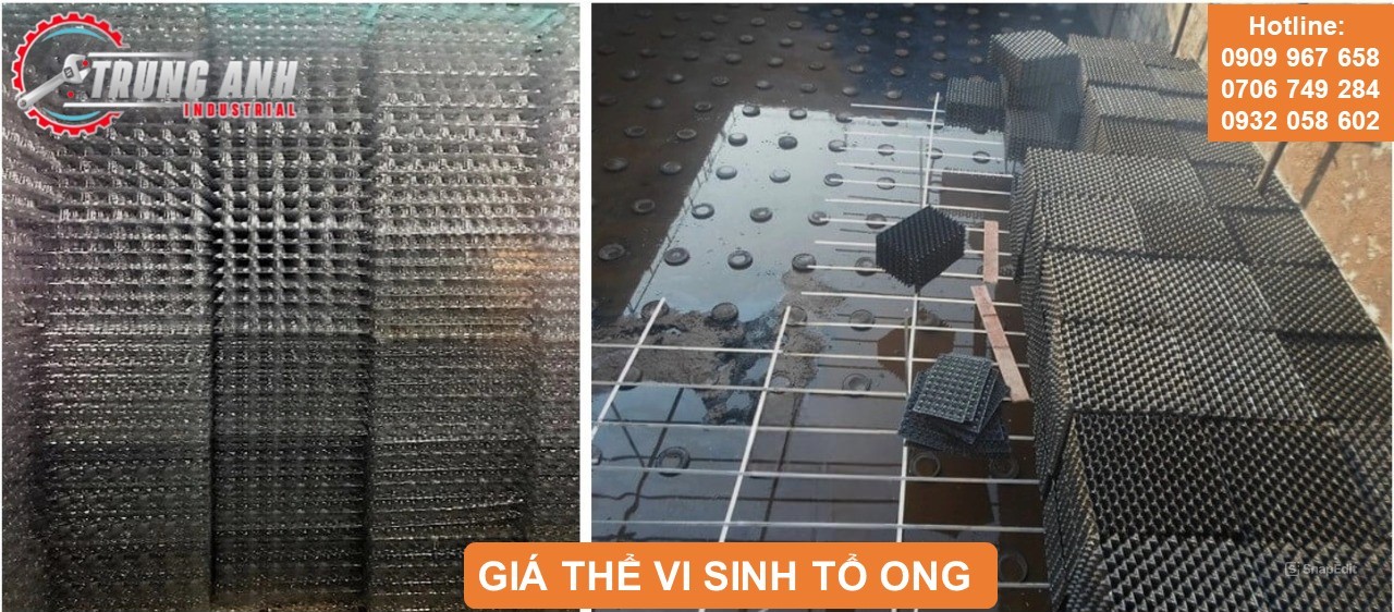 giá thể vi sinh tổ ong