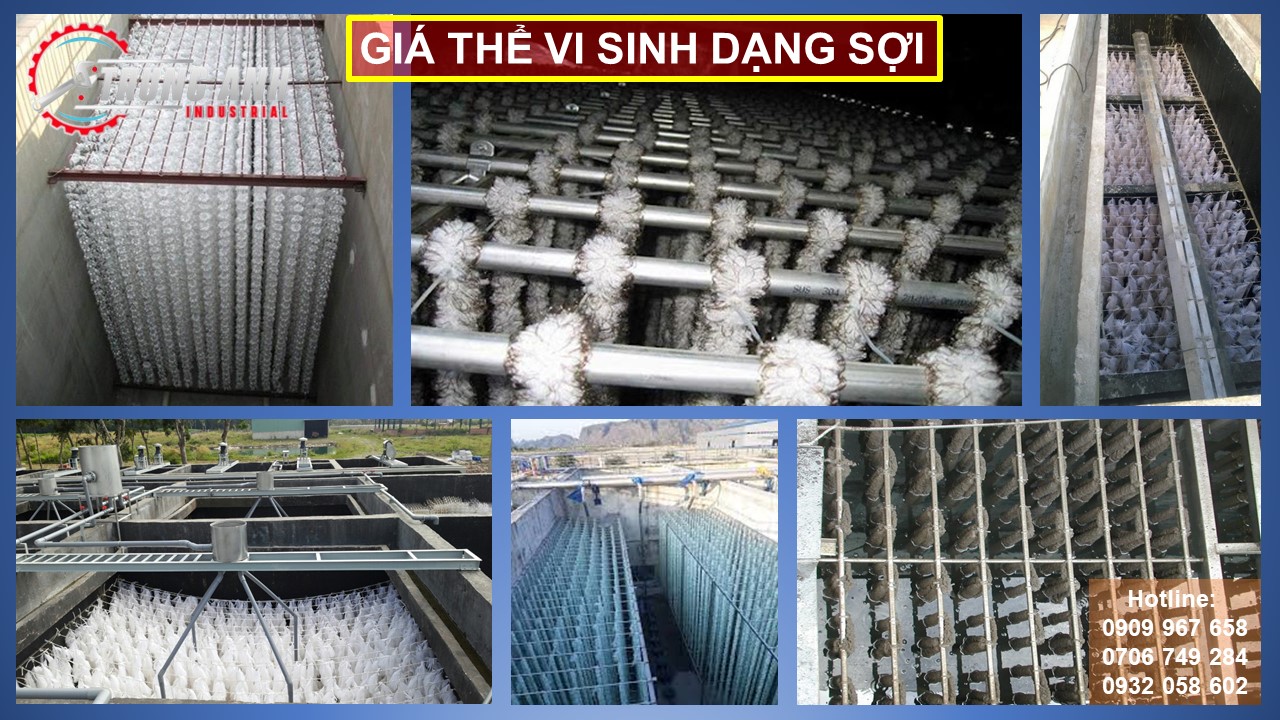 giá thể vi sinh dạng sợi