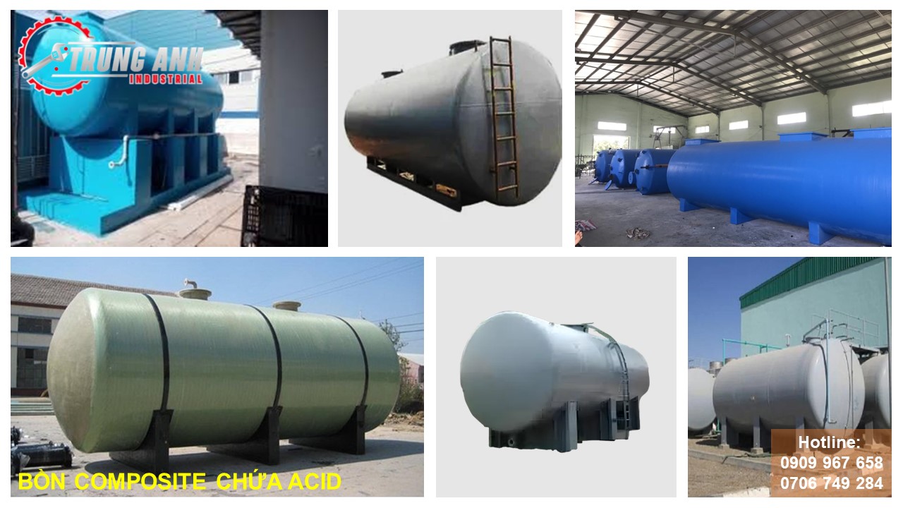 bồn composite chứa acid
