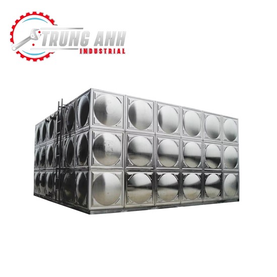 bồn lắp ghép inox 5m3 -trung anh