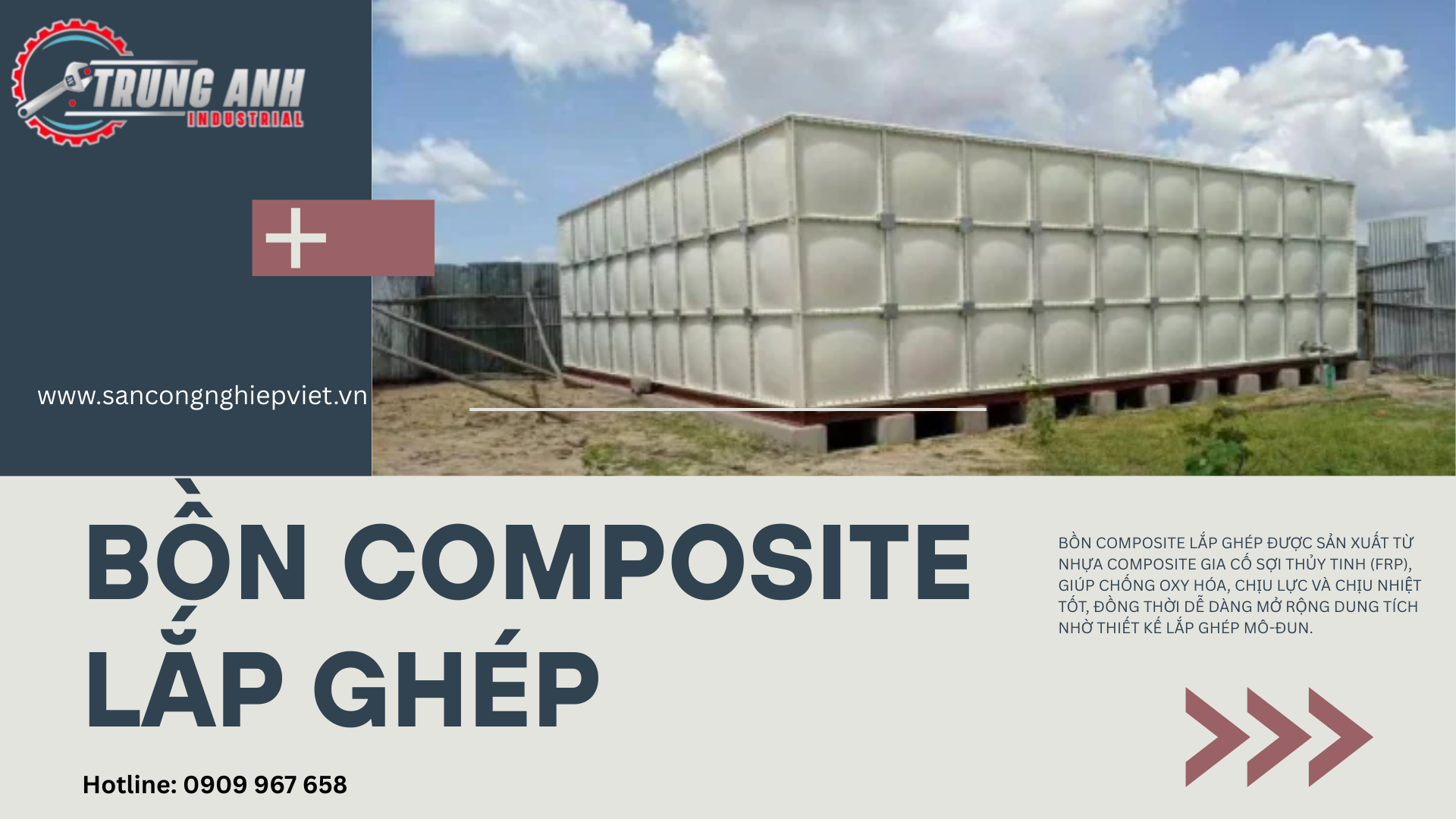 nhà cung cấp bồn composite lắp ghép 