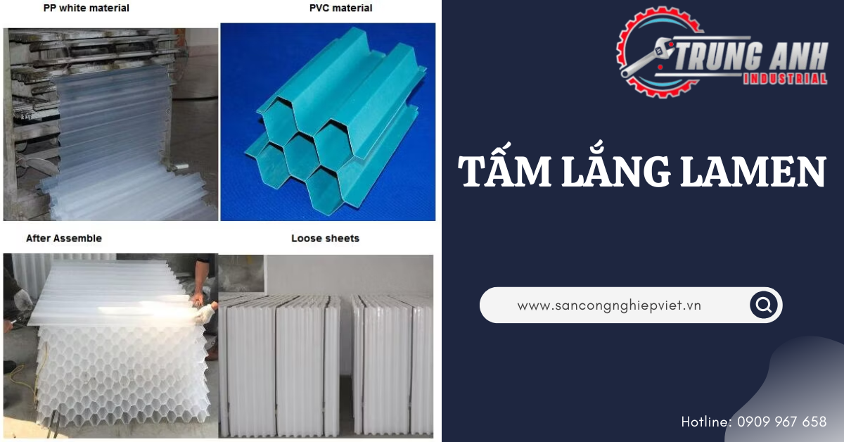 tấm lắng lamen PVC và PP