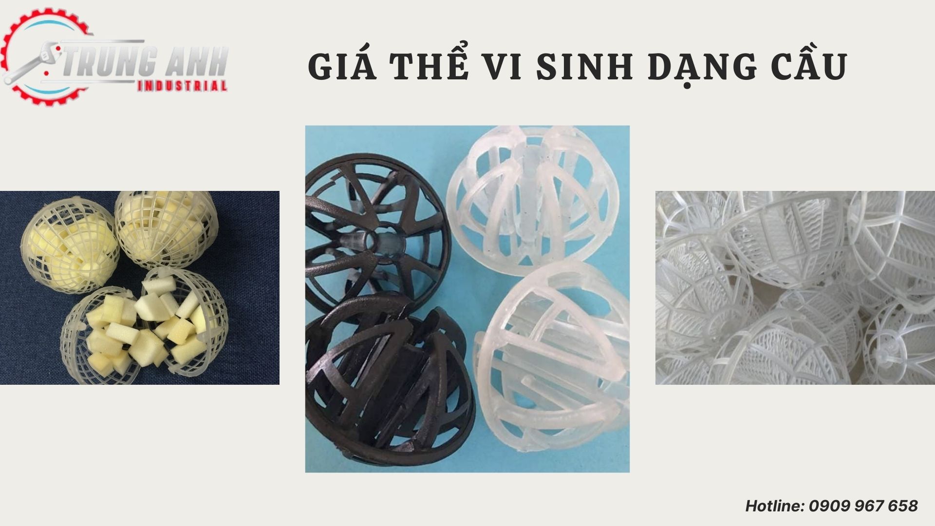 giá thể vi sinh dạng cầu -trung anh