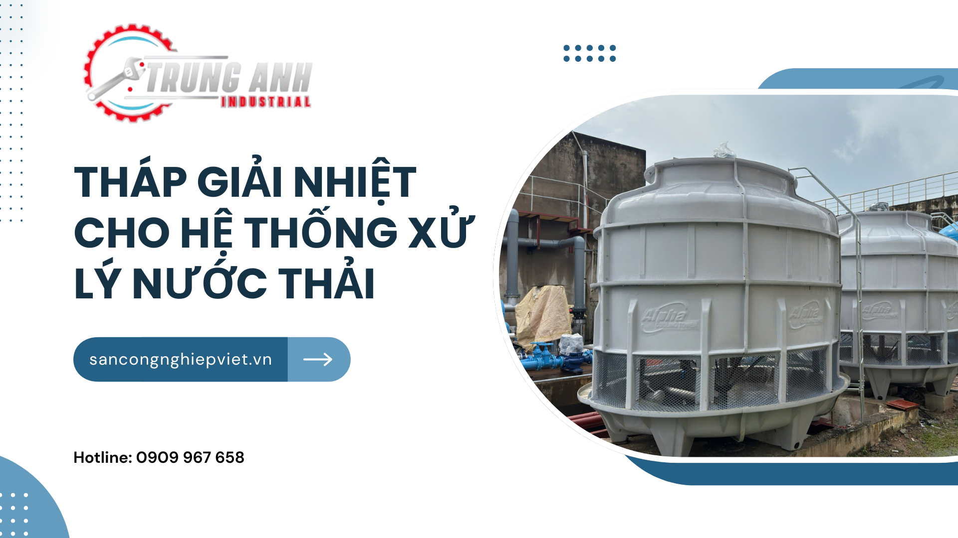tháp giải nhiệt cho hệ thống xử lý nước thái 