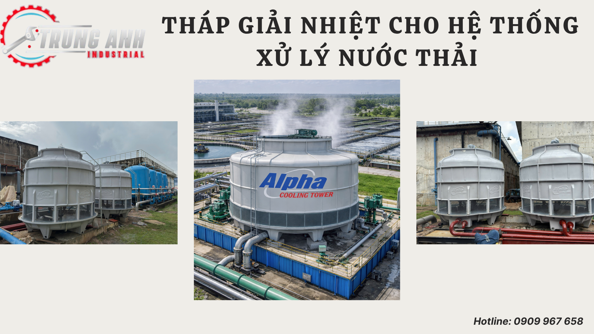 tháp giải nhiệt cho hệ thống xử lý nước thải