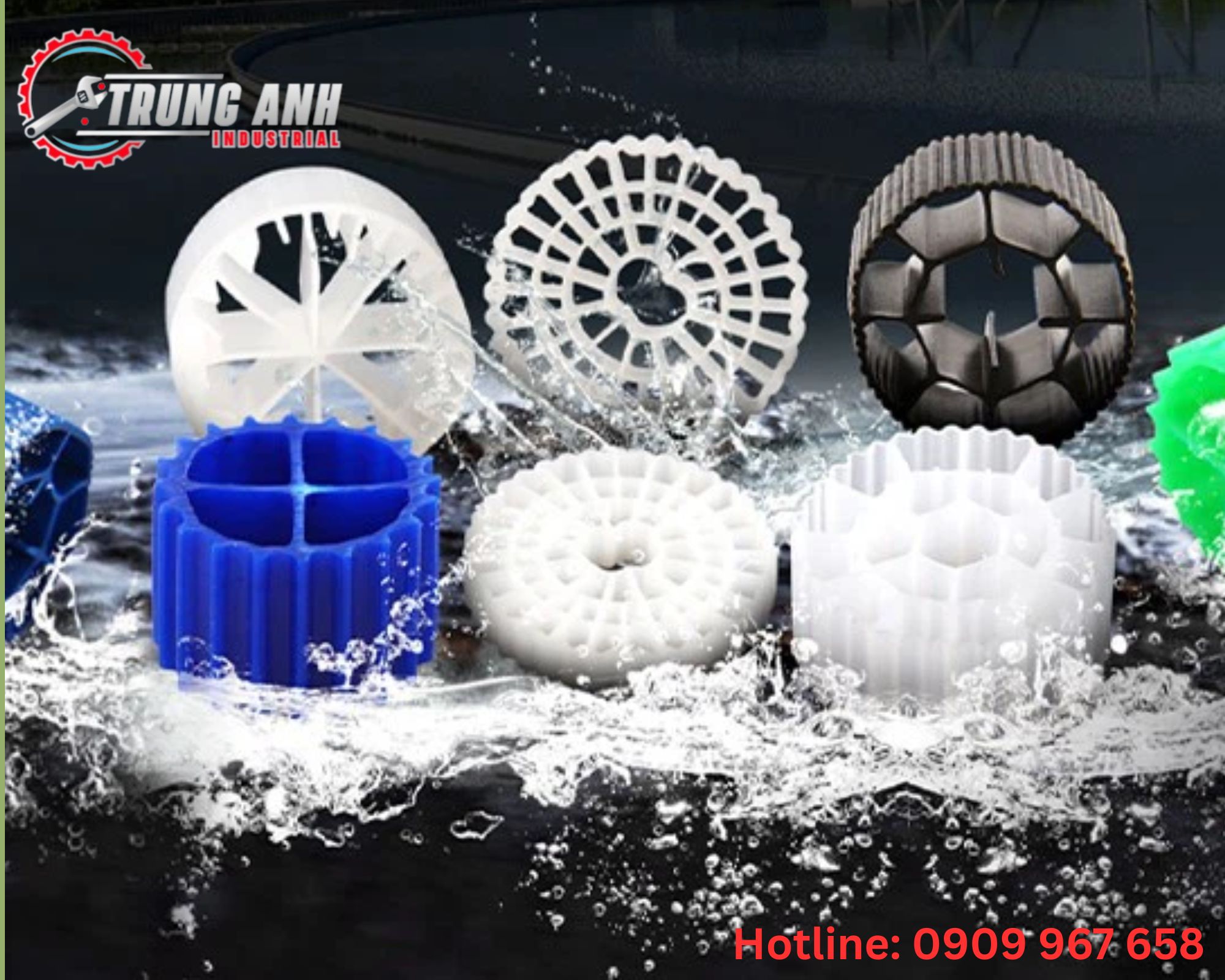 giá thể vi sinh dạng bánh xe