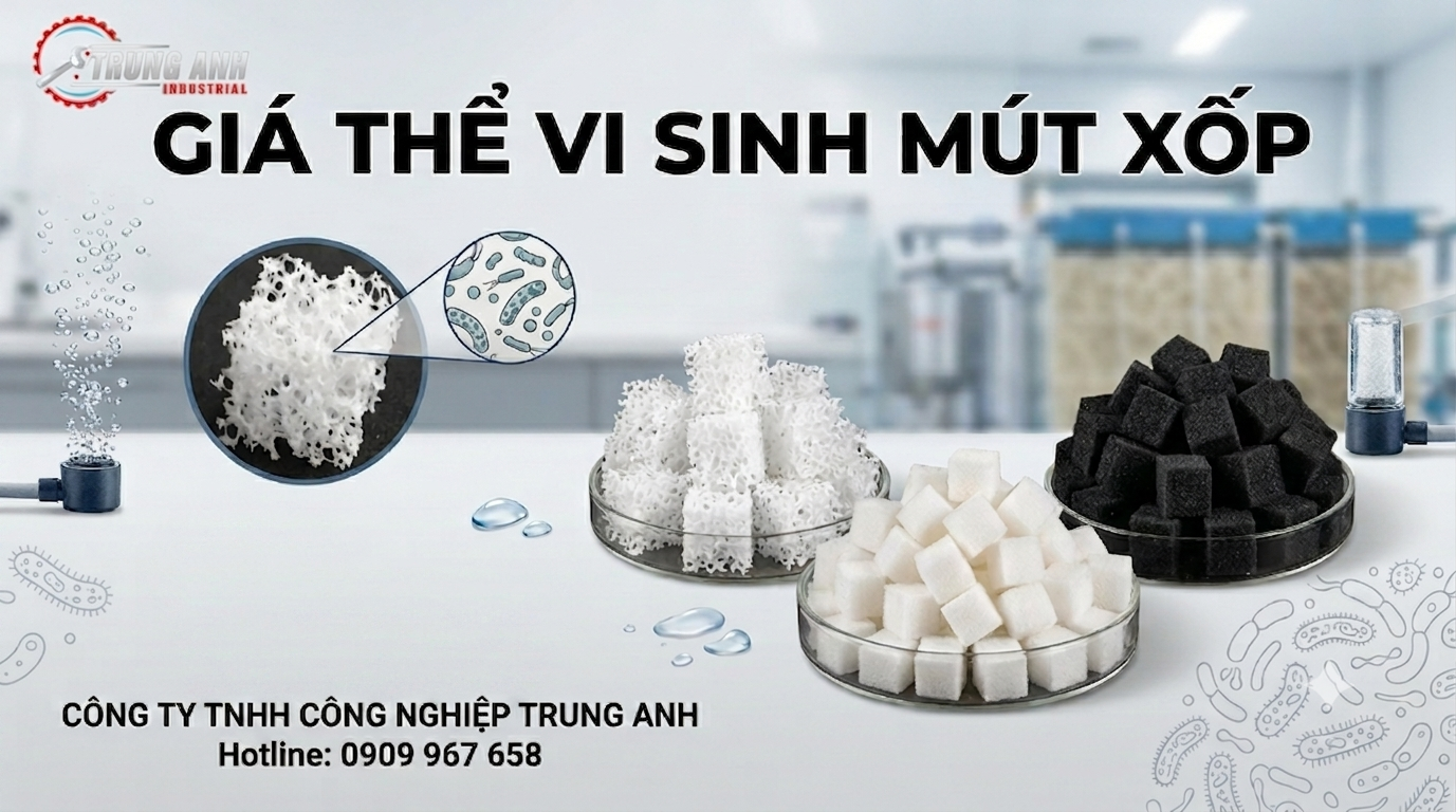 giá thể vi sinh mút xốp -trung anh