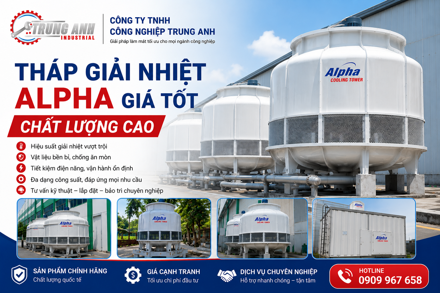tháp giải nhiệt Alpha