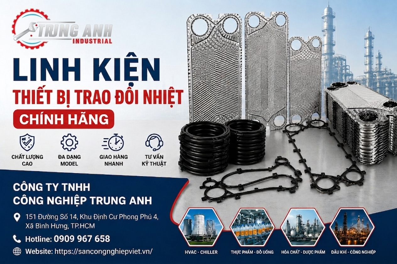 linh kiện trao đổi nhiệt chính hãng