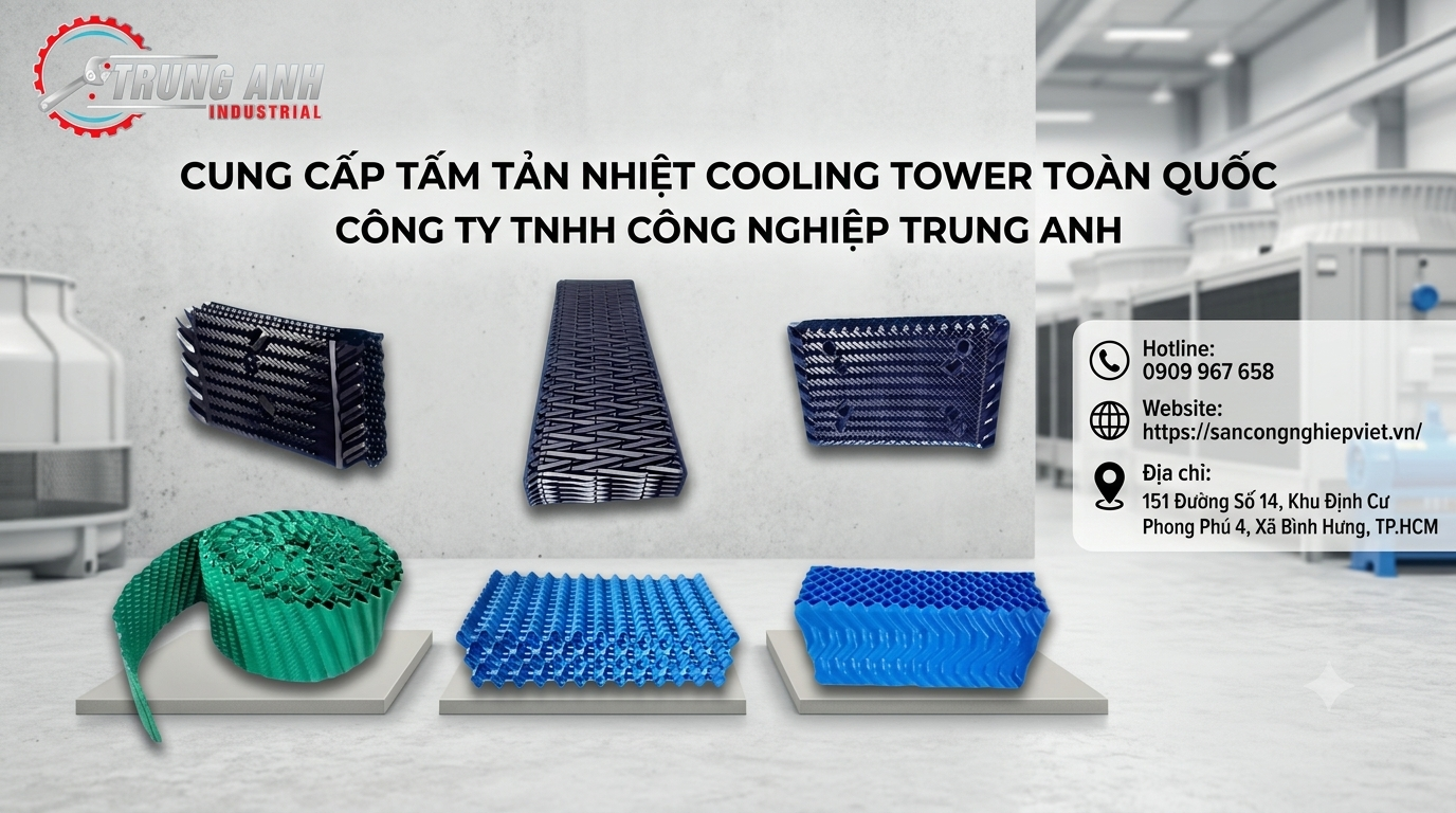 cung cấp tấm tản nhiệt cooling tower