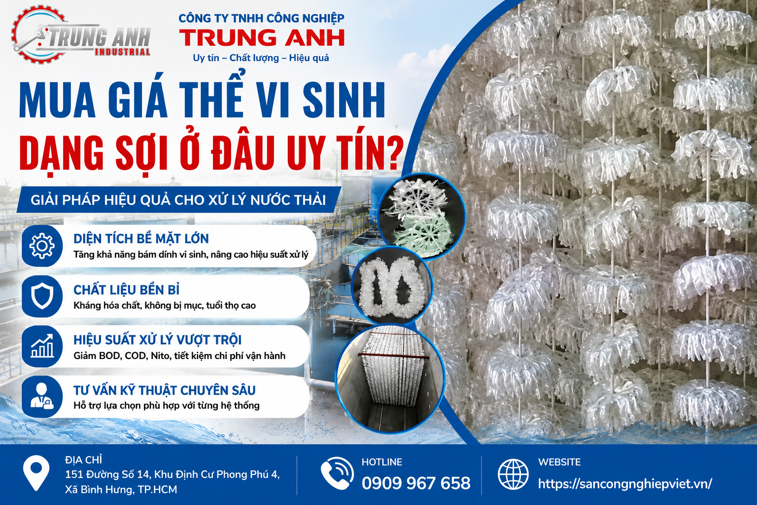 mua giá thể vi sinh dạng sợi