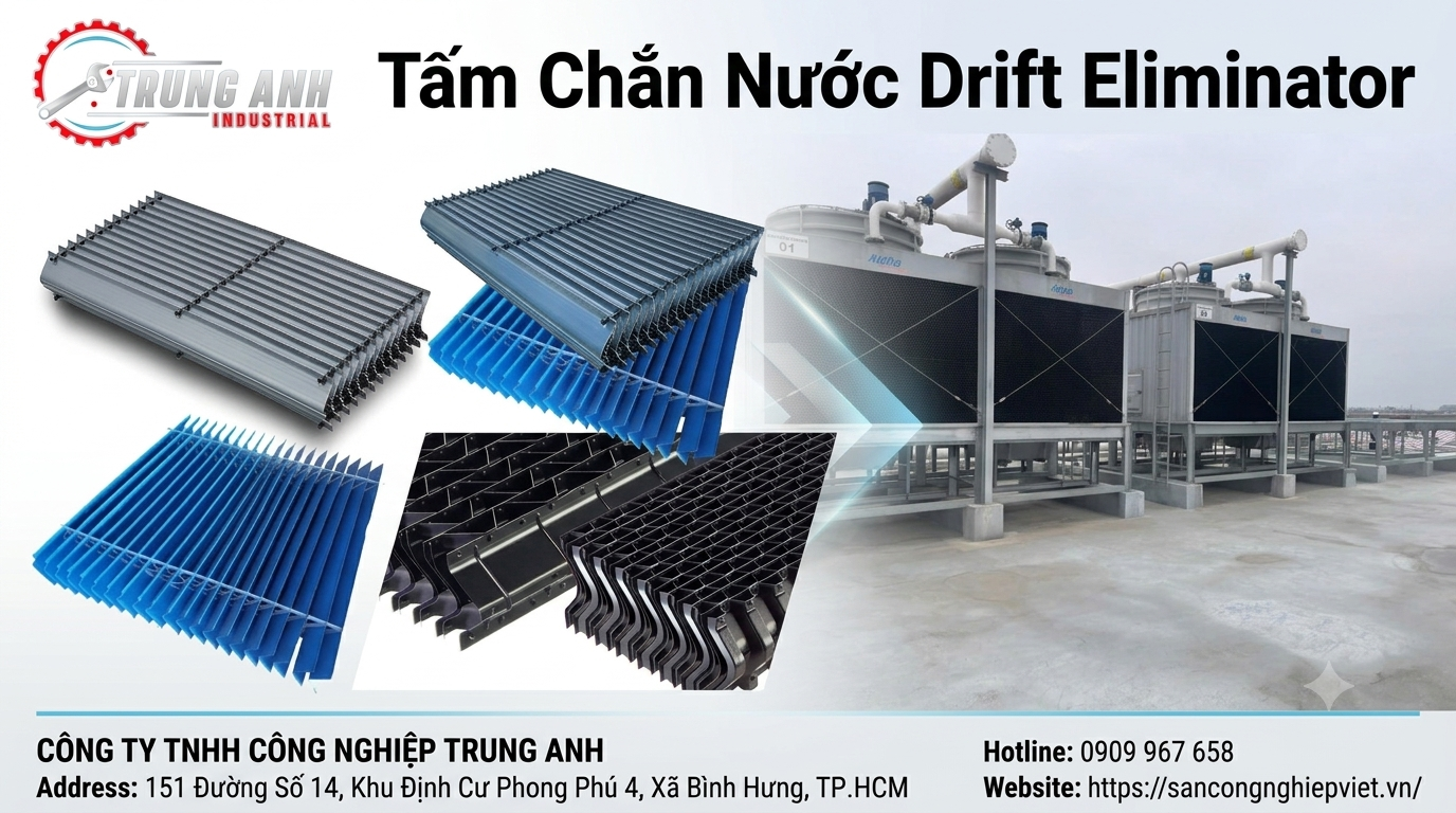tấm chắn nước drift eliminator